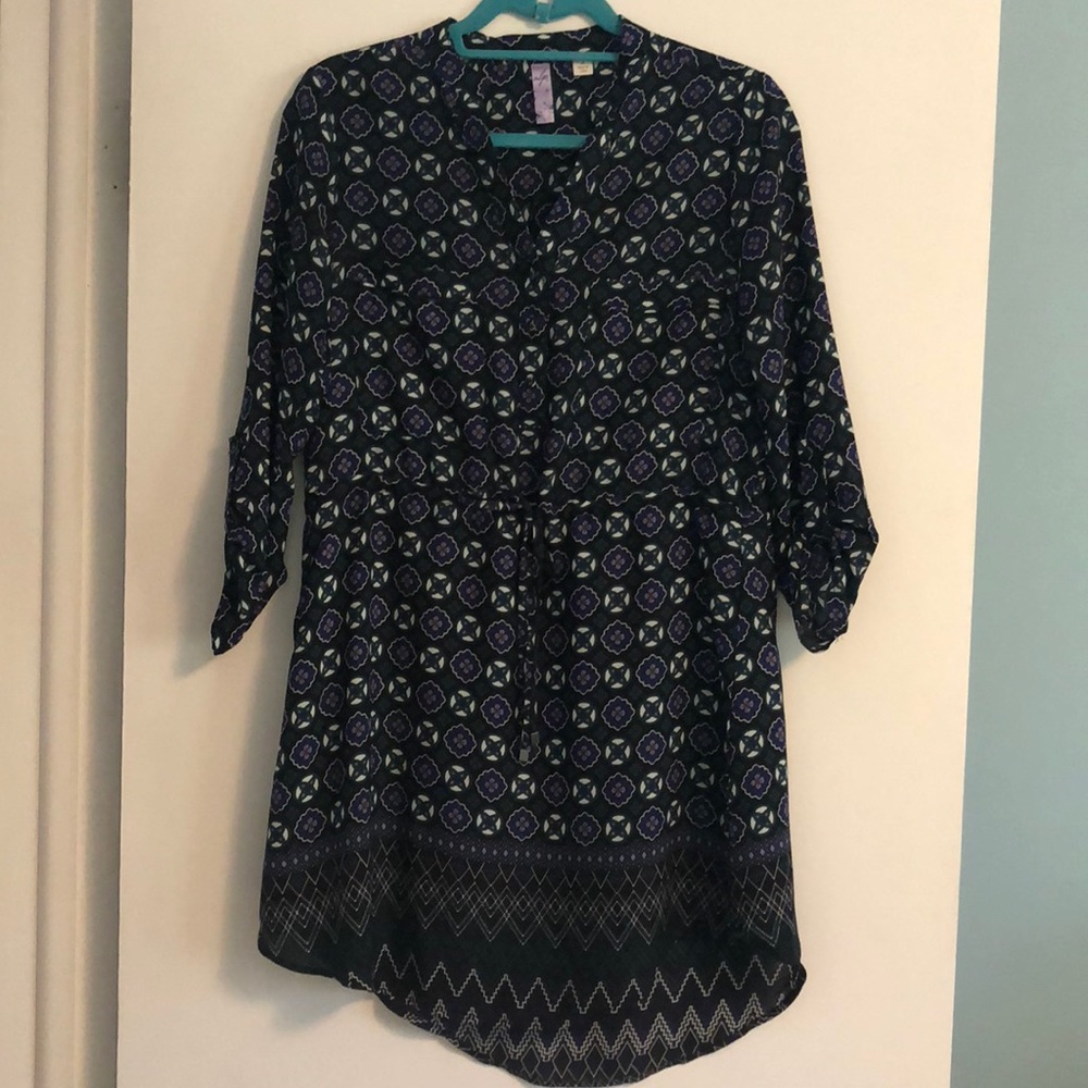 Long sleeve knee length dress